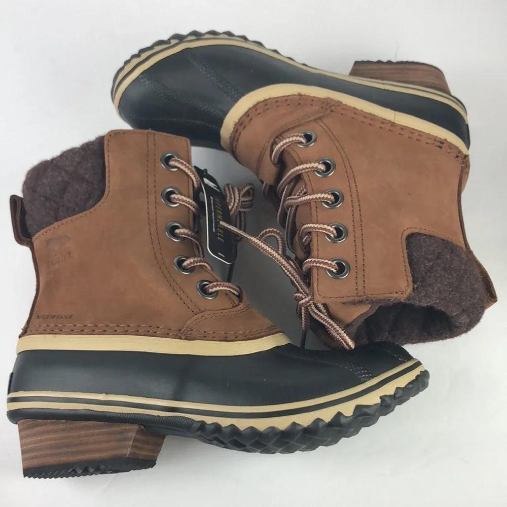 NEW Sorel Slimpack 2 Lace Up Ankle Boots Booties 5